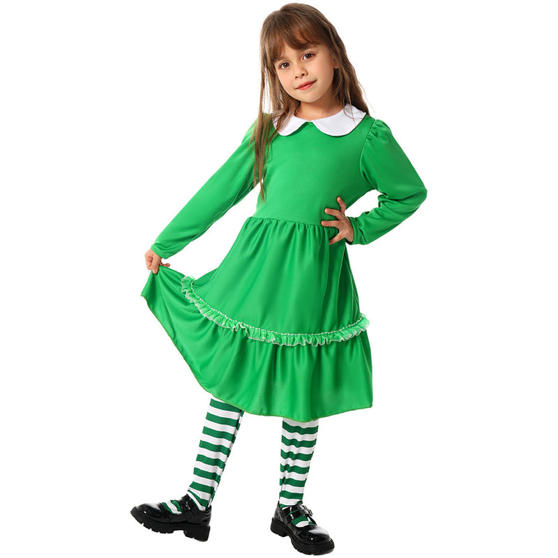 St. Patrick's Day Green Suit Kid Cosplay Costume Beard Accessory