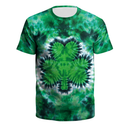 St.Patrick's Day Scrub Tops Green O Neck 3D Printed Shamrock T Shirt - AwwwCos
