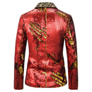 Stage Performance Nightclub Bar DJ Singer Host Two-Tone Sequin Jacket - AwwwCos