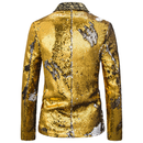 Stage Performance Nightclub Bar DJ Singer Host Two-Tone Sequin Jacket - AwwwCos