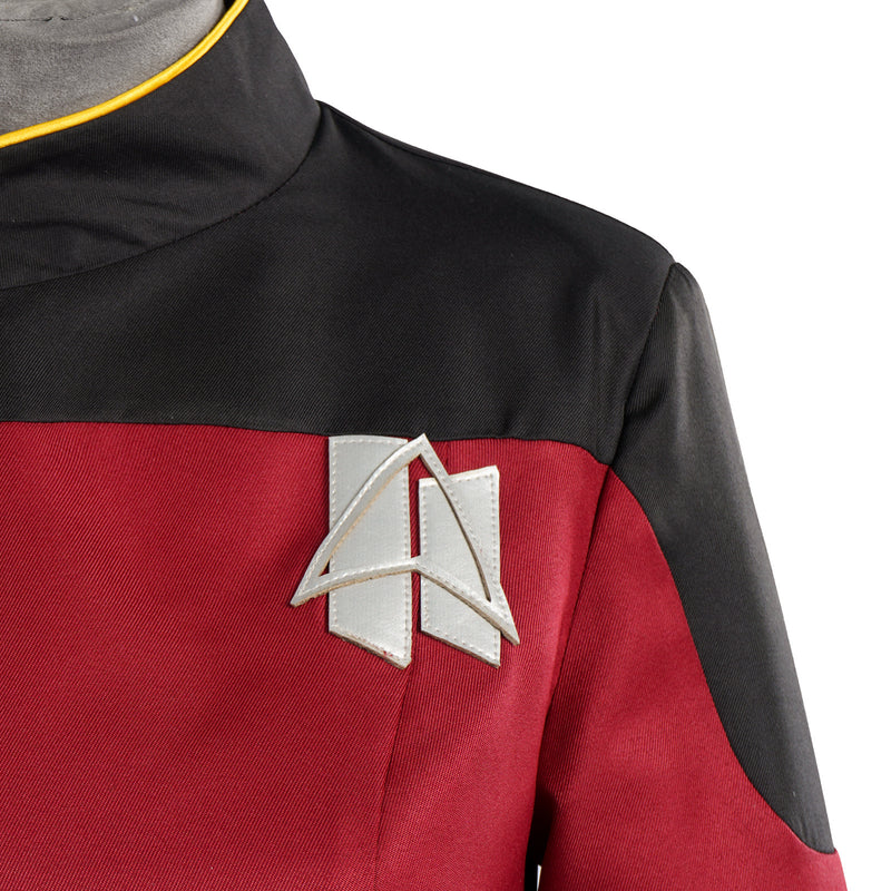 Star Trek Strange New Worlds Kristen Chapel Cosplay Costume Red Assault Suit Uniform Set