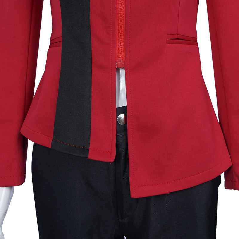 Star Trek Strange New Worlds Kristen Chapel Cosplay Costume Red Assault Suit Uniform Set