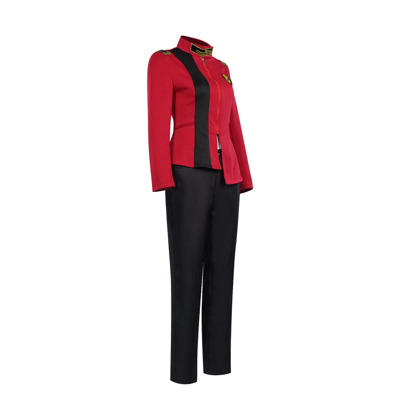 Star Trek Strange New Worlds Kristen Chapel Cosplay Costume Red Assault Suit Uniform Set