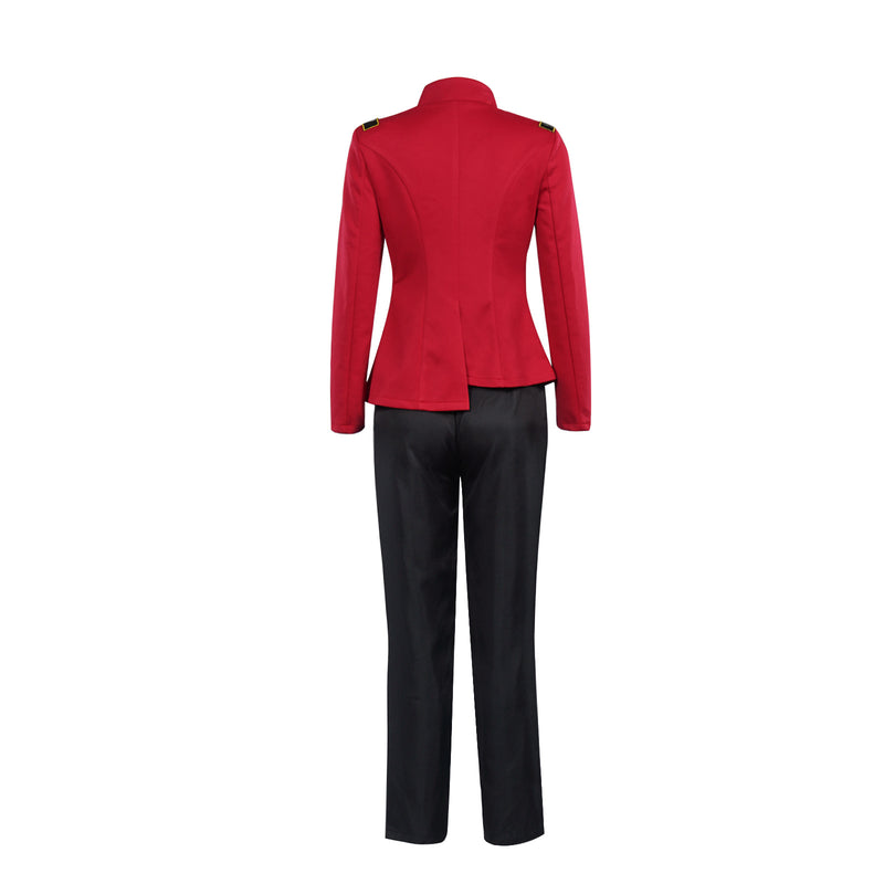 Star Trek Strange New Worlds Kristen Chapel Cosplay Costume Red Assault Suit Uniform Set