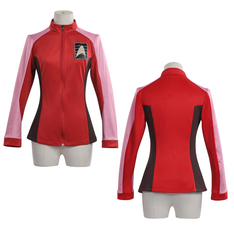 Star Trek Strange New Worlds Kristen Chapel Cosplay Costume Red Assault Suit Uniform Set