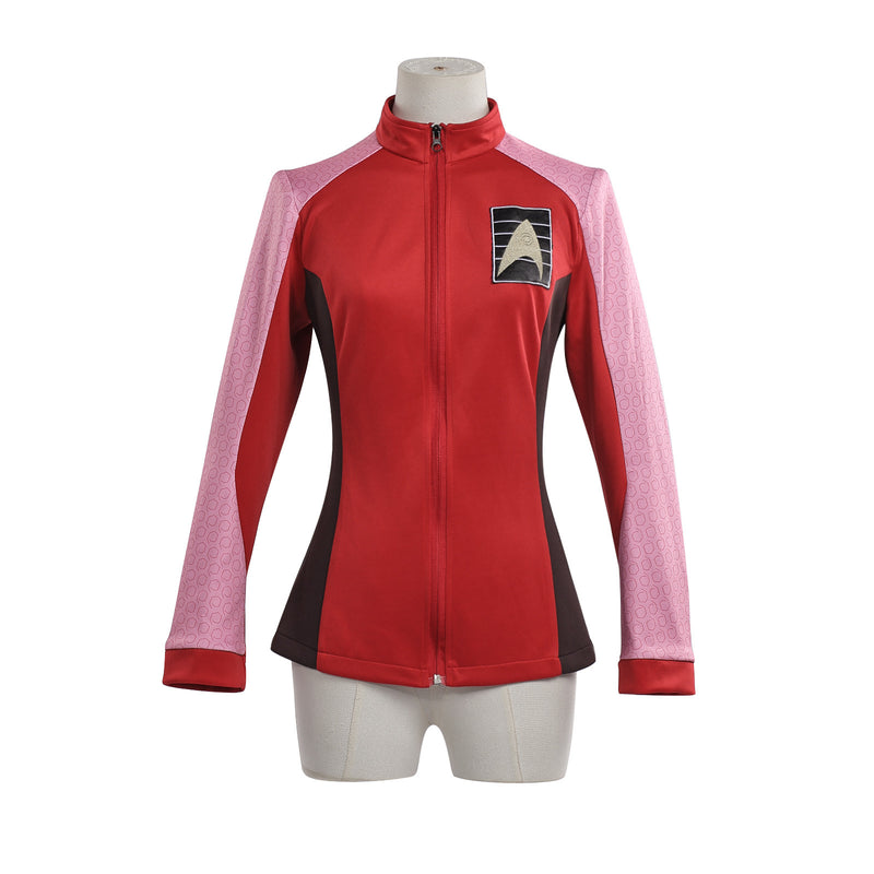 Star Trek Strange New Worlds Kristen Chapel Cosplay Costume Red Assault Suit Uniform Set