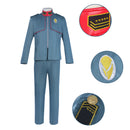 Star Trek Warship Captain Cosplay Costume Men Blue Military Uniform Jacket