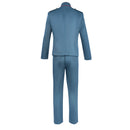 Star Trek Warship Captain Cosplay Costume Men Blue Military Uniform Jacket