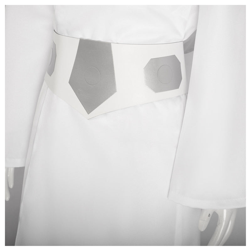 Star Wars: Princess Leia Cosplay Costume Hoodie White Dress
