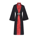 Star Wars Sheev Palpatine Cosplay Costume Pastor Black Robe Cloak Red Kimono