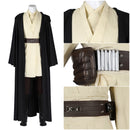 Star Wars：Episode I The Phantom Menace Qui Gon Jinn Cosplay Costume Black Robe