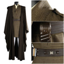 Star Wars：Episode II Attack of the Clones Mace Windu Men Retro Robe Cloak Uniform Set