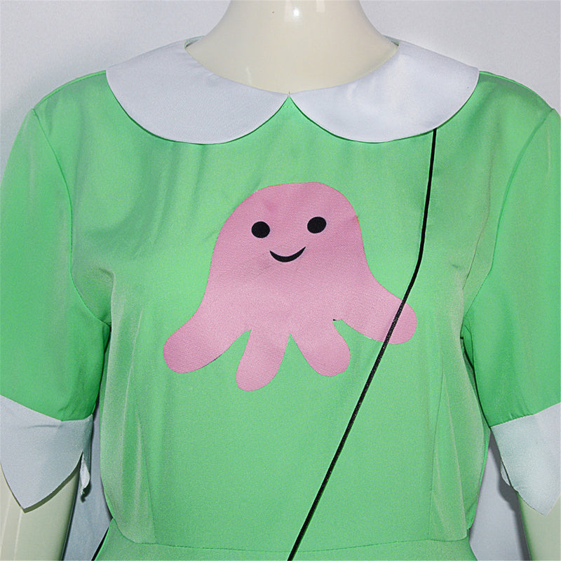 Star vs. the Forces of Evil Cosplay Costume Star butterfly Cute Green Dress Halloween Parent  Set