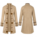 Steampunk Colonial Jacket Vintage Medieval Victorian Embroidery Tailcoat - AwwwCos