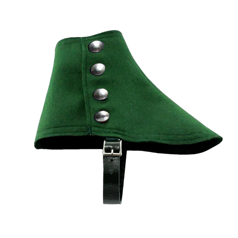 Steampunk Faux Leather Men Short Gaiters Spats with Rivets Boot Covers