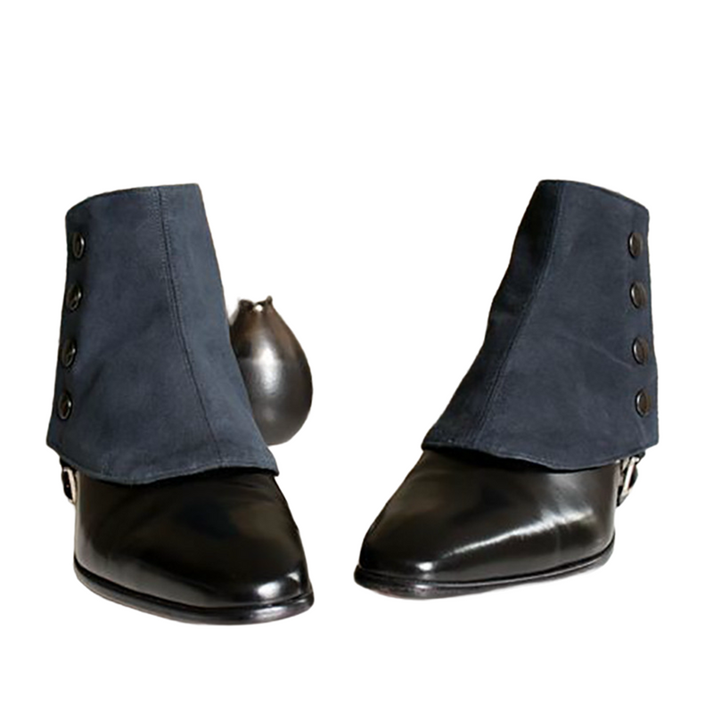 Steampunk Faux Leather Men Short Gaiters Spats with Rivets Boot Covers