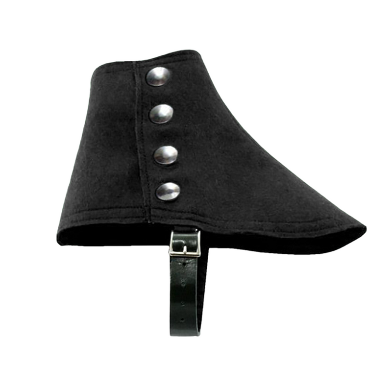 Steampunk Faux Leather Men Short Gaiters Spats with Rivets Boot Covers
