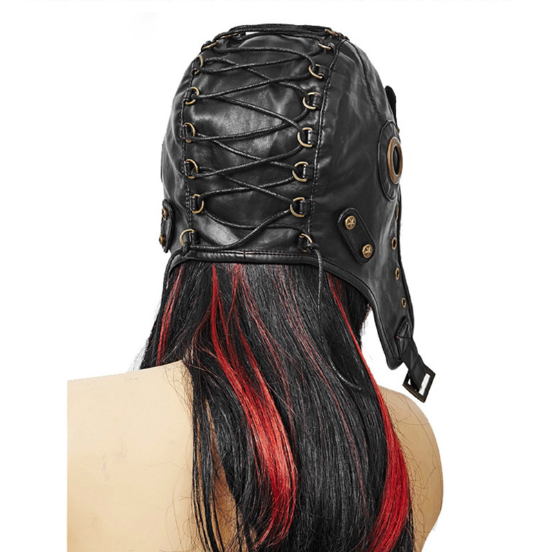 Steampunk Soft Leather Neutral Motorcycle Flight Hat Accessories