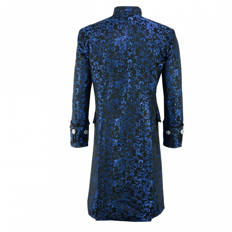 Steampunk Vintage Jacket Retro Gothic Victorian Frock Long Trench