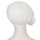 Steve Buscemi Cosplay Synthetic Vintage Short White Wave Curly Wig - AwwwCos