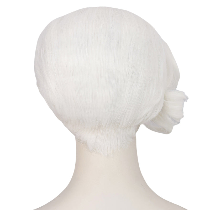 Steve Buscemi Cosplay Synthetic Vintage Short White Wave Curly Wig - AwwwCos
