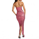 Strapless Corset Rhinestone Maxi Prom Dresses Bodycon Evening Gowns - AwwwCos