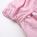 Strapless Tea Length Prom Dress Embroidery Satin Evening Party Gown - AwwwCos