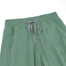 Stretch V-Neck Top Drawstring Cargo Pants Jogger Nursing Uniform - AwwwCos