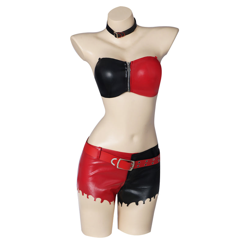 Suicide Squad ISEKAI Harley Quinn Cosplay Costumes Splice Outfit