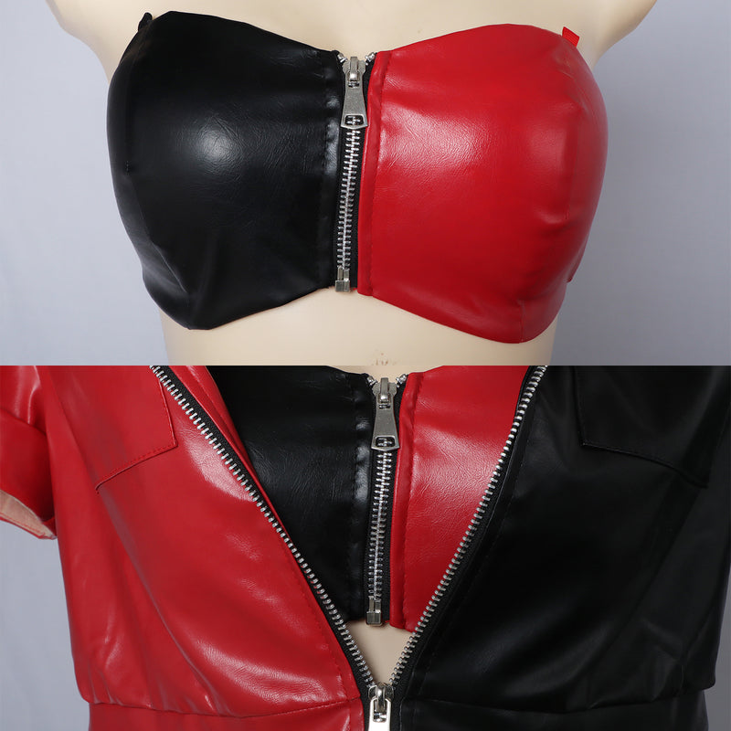 Suicide Squad ISEKAI Harley Quinn Cosplay Costumes Splice Outfit