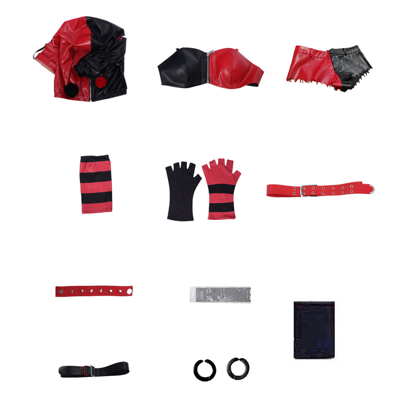 Suicide Squad ISEKAI Harley Quinn Cosplay Costumes Splice Outfit