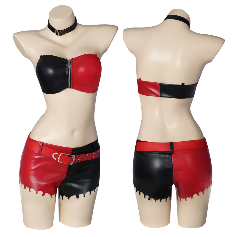 Suicide Squad ISEKAI Harley Quinn Cosplay Costumes Splice Outfit