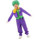 Suicide Squad Joker Clown Kid Boys Cosplay Purple Masquerade Costume - AwwwCos