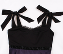 Sweetheart Spaghetti Straps Lace Trim Purple Pink Gradient Dress - AwwwCos
