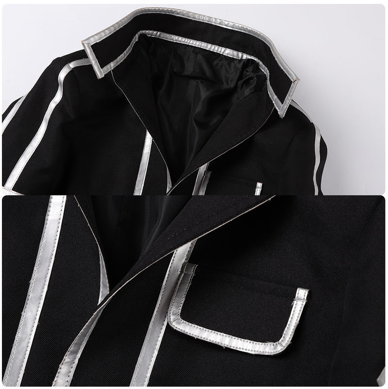 Sword Art Online SAO Anime Kazuto Kirigaya Kirito Cosplay Costume Black Jacket Coat Halloween Outfit Battle Uniform