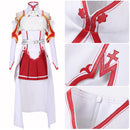 Sword Art Online Yuuki Asuna Cosplay Costume Dress Suit Cloak Halloween Carnival Outfit Uniform - AwwwCos