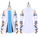 AwwwCos SAO Sword Art Online 2 Asuna Yuuki Blue Version Cosplay Costume Dress Halloween Party Suit Outfit Uniform for Women Men - AwwwCos