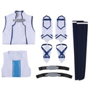 AwwwCos SAO Sword Art Online 2 Asuna Yuuki Blue Version Cosplay Costume Dress Halloween Party Suit Outfit Uniform for Women Men - AwwwCos