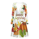 Thanksgiving Day Printed Women A Line Halloween Party Dress - AwwwCos