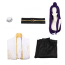The Apothecary Diaries Jinshi Cosplay Costume Hanfu Robe Purple Wig - AwwwCos