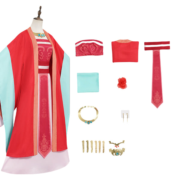 The Apothecary Diaries Katrina Cosplay Costume Red Hanfu