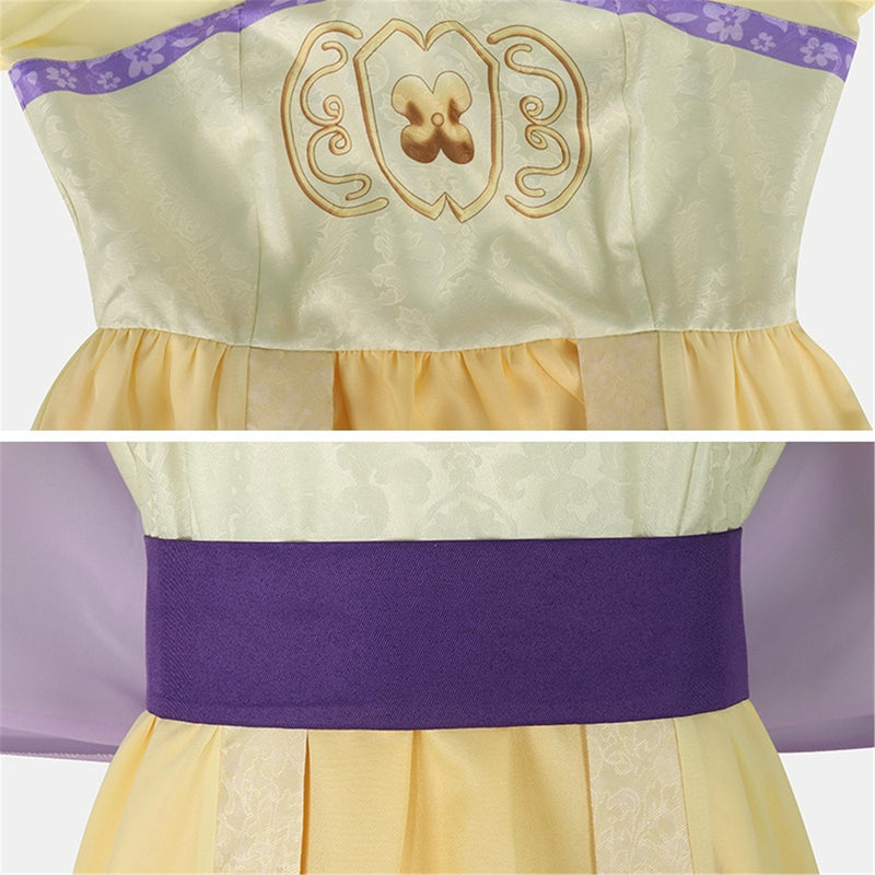 The Apothecary Diaries Maomao Cosplay Costume Yellow Embroidered Hanfu - AwwwCos