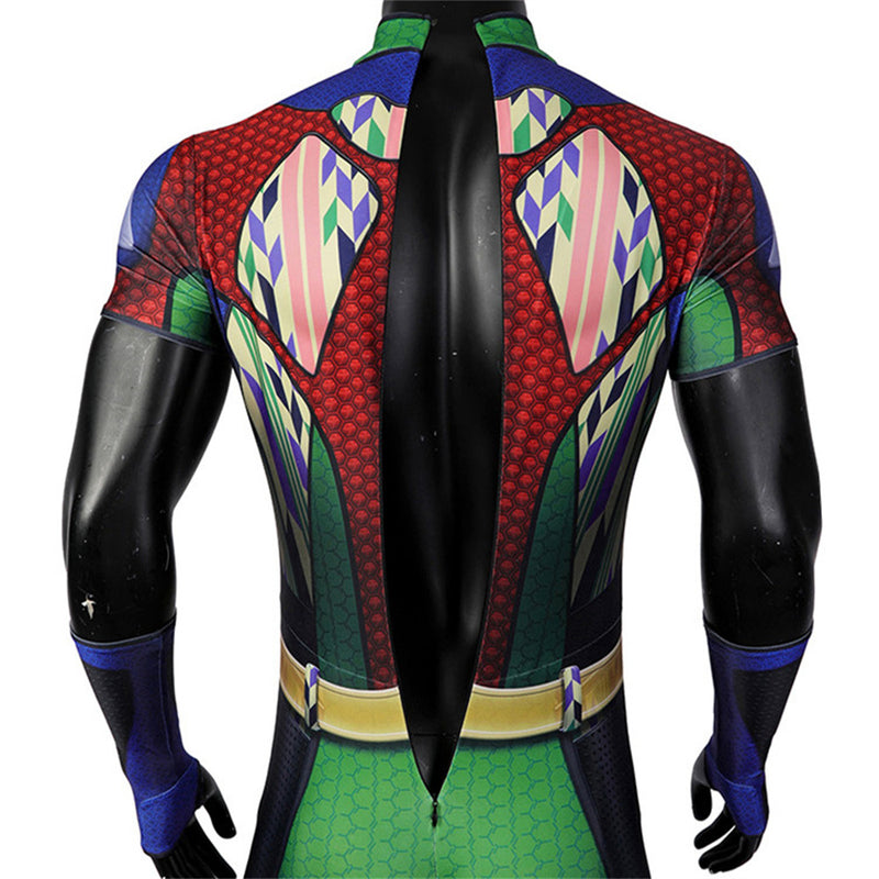 The Boys A-Train Jumpsuit Cosplay Costume Men Adult Colorful Bodysuit