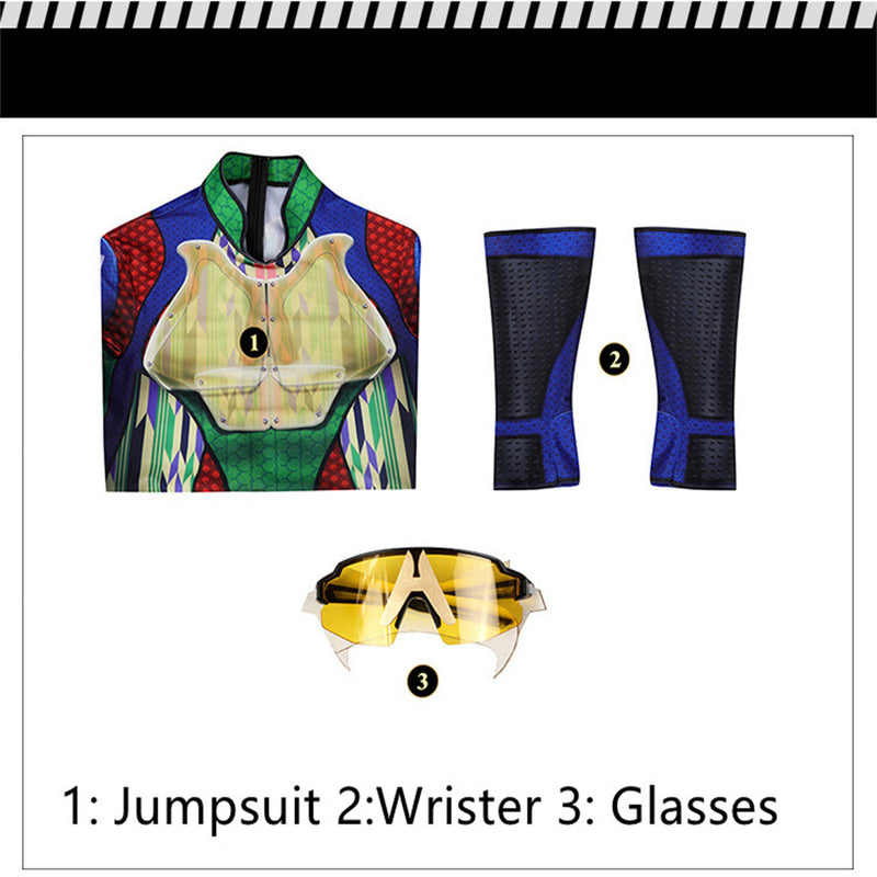 The Boys A-Train Jumpsuit Cosplay Costume Men Adult Colorful Bodysuit