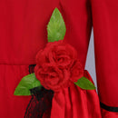 Movie The Corpse Bride Emily Cosplay Costume Ghost Red Retro Dress - AwwwCos