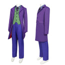 The Dark Knight Joker Purple Coat Green Vest Kid Cosplay Costume - AwwwCos