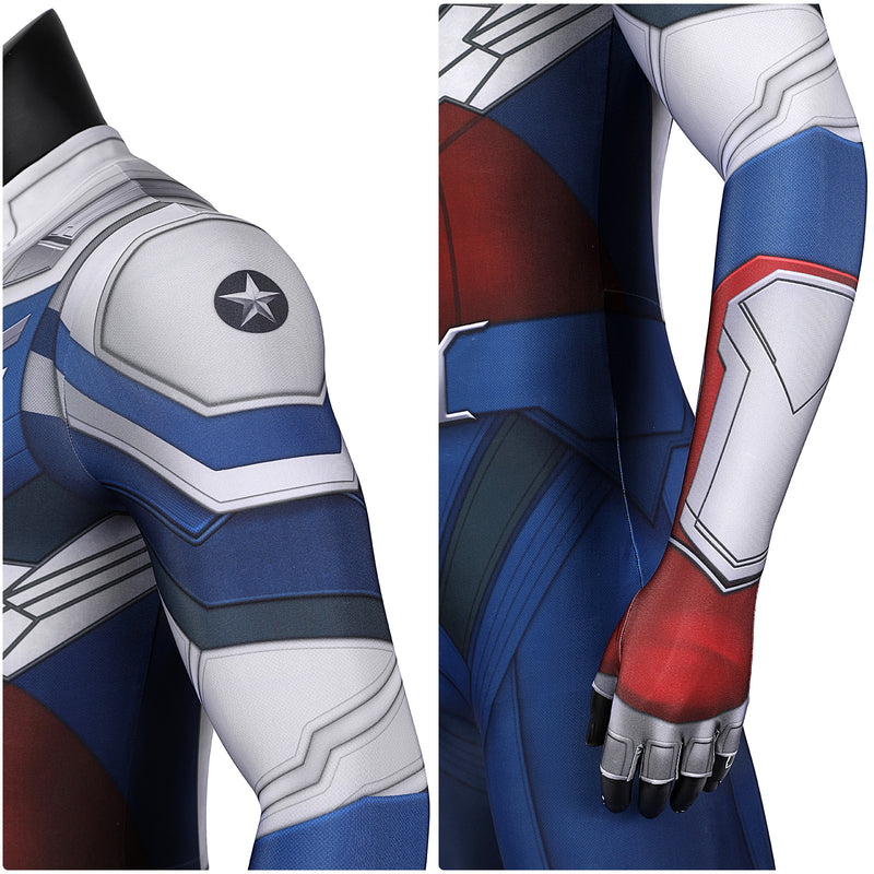 The Falcon and the Winter Soldier Sam Wilson New Captain America Cosplay Costume