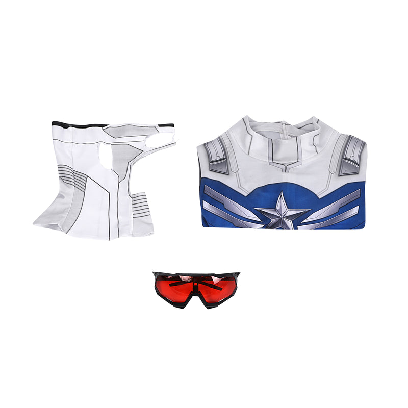 The Falcon and the Winter Soldier Sam Wilson New Captain America Cosplay Costume