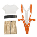 Film The Fifth Element Alien Girl Cosplay Costumes Top Pants Jumpsuit - AwwwCos