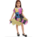 The Nightmare Before Christmas Sally Kid Cosplay Costume Girl Dress White Halloween